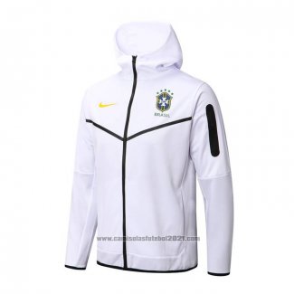 Jaqueta Hoodie Brasil 2022-2023 Branco