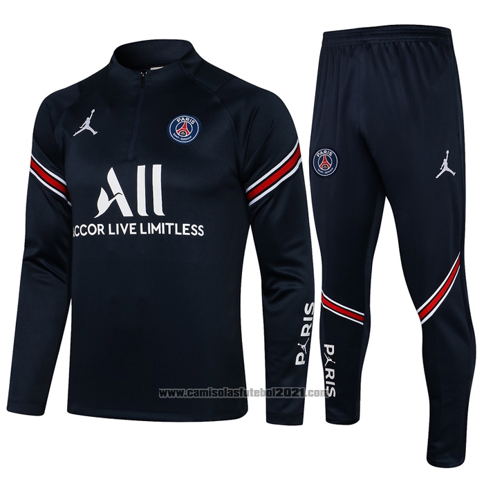 Sueter De Treinamento Paris Saint-germain Crianca 2021-2022 Azul 